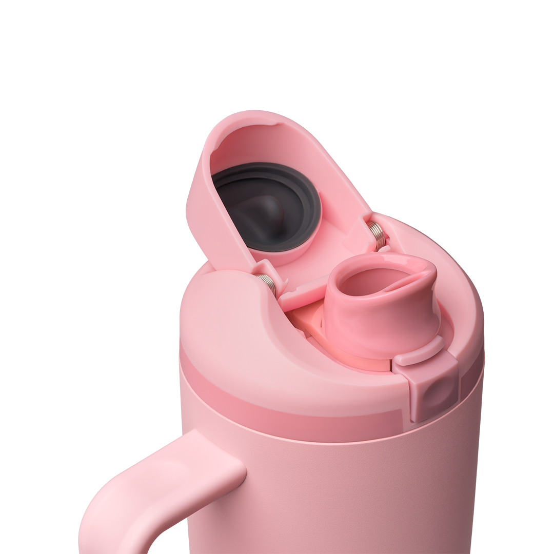 FreeSip® Tumbler, 30oz / Rose Quartz / Stainless Steel